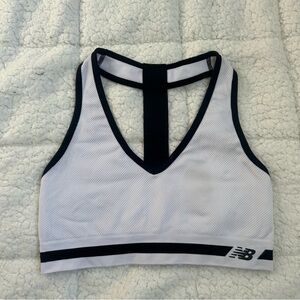 NEW BALANCE Women's Black and White Sports Bra